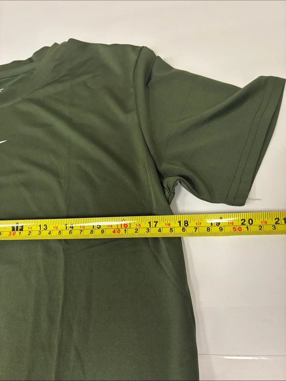 2 BOYS Reebok Black and Olive Green Short Sleeve Performance Tee with White Logo